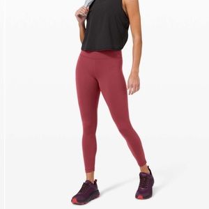 Lululemon Wunder train leggings in Chianti, size 8